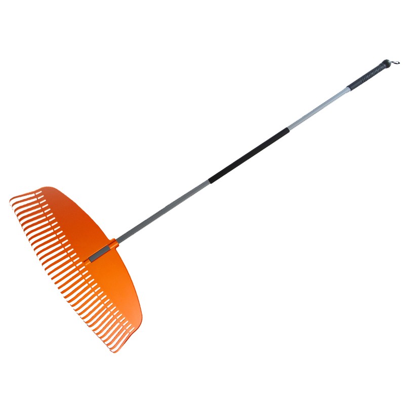Grėblys vėduoklinis S/K, 76 cm, 35 dantys (plastikinis) su kotu