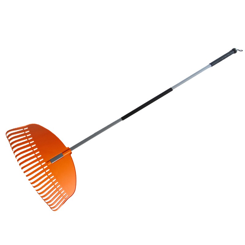Grėblys vėduoklinis S/K, 48 cm, 23 dantys (plastikinis) su kotu