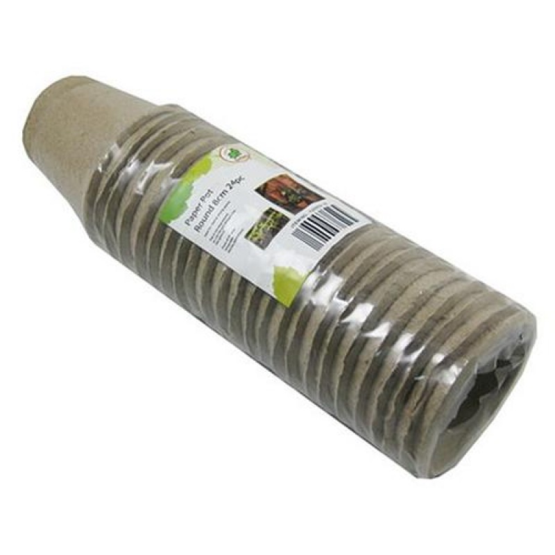 Durpių - popieriaus mišinio puodeliai Ø 6 cm, 30 vnt.