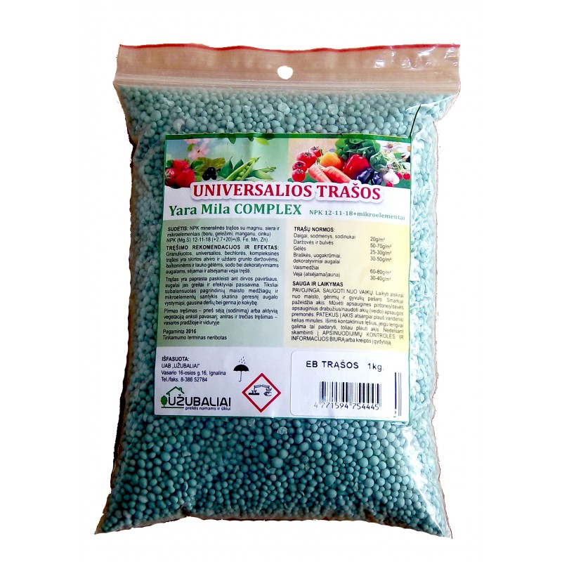 Universalios trąšos 1 kg (pavasario/vasaros pradžios sezonui)