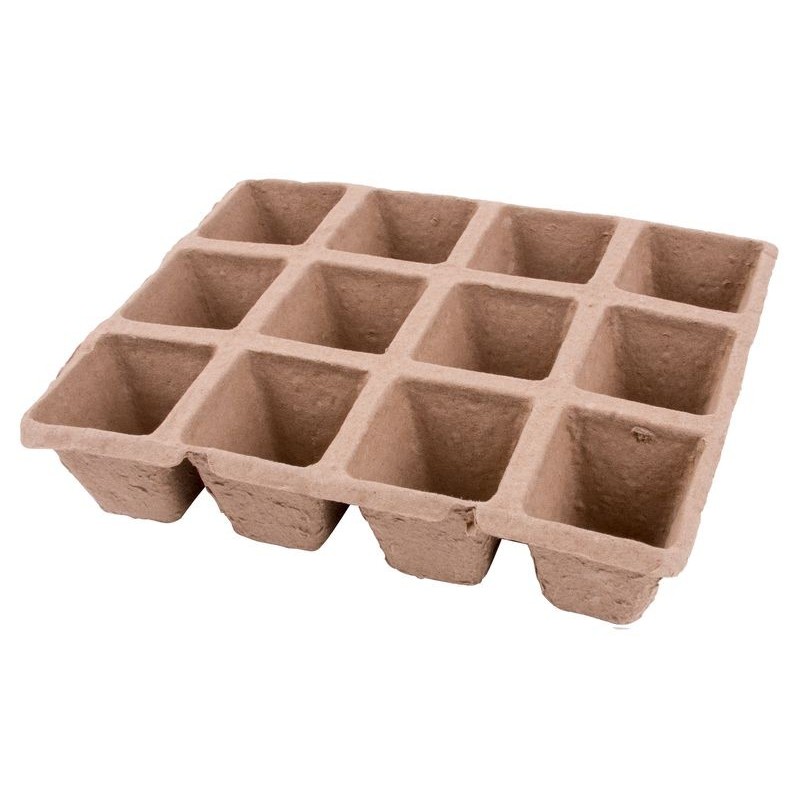 Durpinė daigykla, 5x5,5x4,5 cm, 12 vietų (4 vnt.)