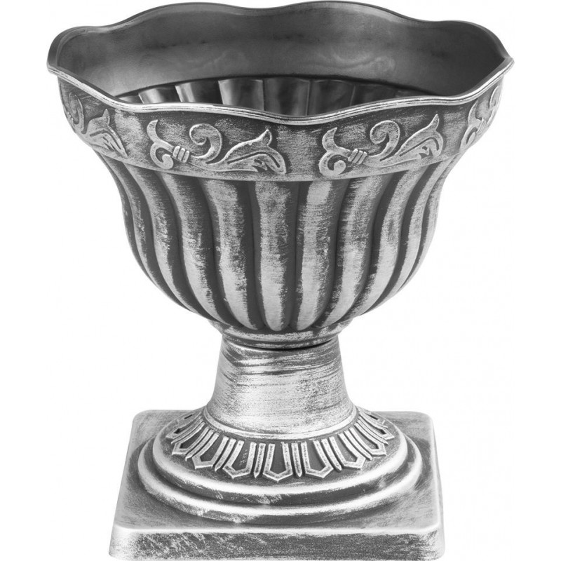 Vazonas su koja ANTIK, sidabro sp., 30x30 cm