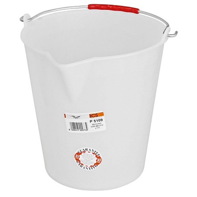 Kibiras plastikinis su rankena, 12 l, 28x27 cm