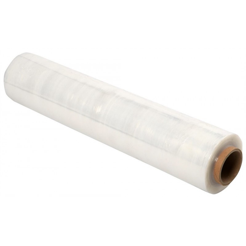 Pakavimo „stretch“ plėvelė, skaidri (20 my, plotis 50 cm)