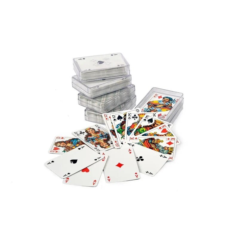 Žaidimų kortos plastikiniame dėkle (36 vnt.)