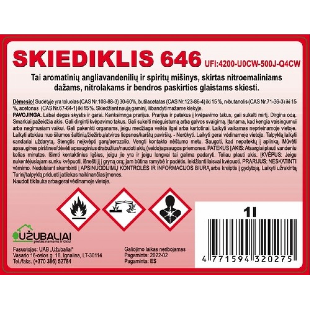 Skiediklis 646 1 l
