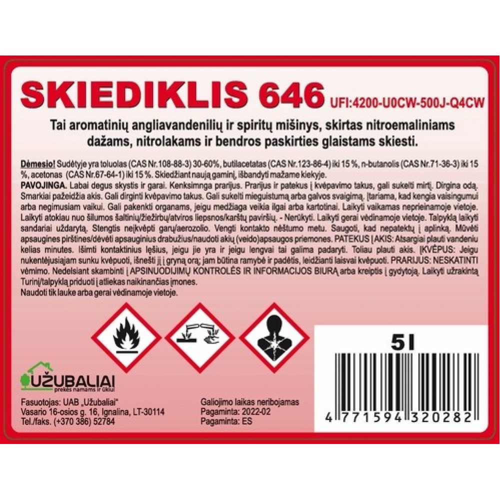 Skiediklis 646 5 l