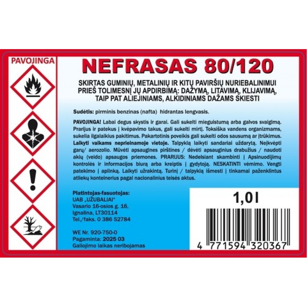 Nefrasas 80/120 1 l