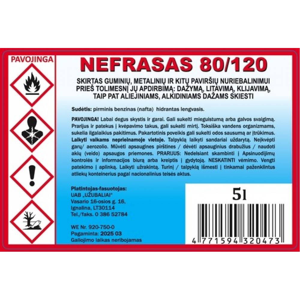 Nefrasas 80/120 5 l