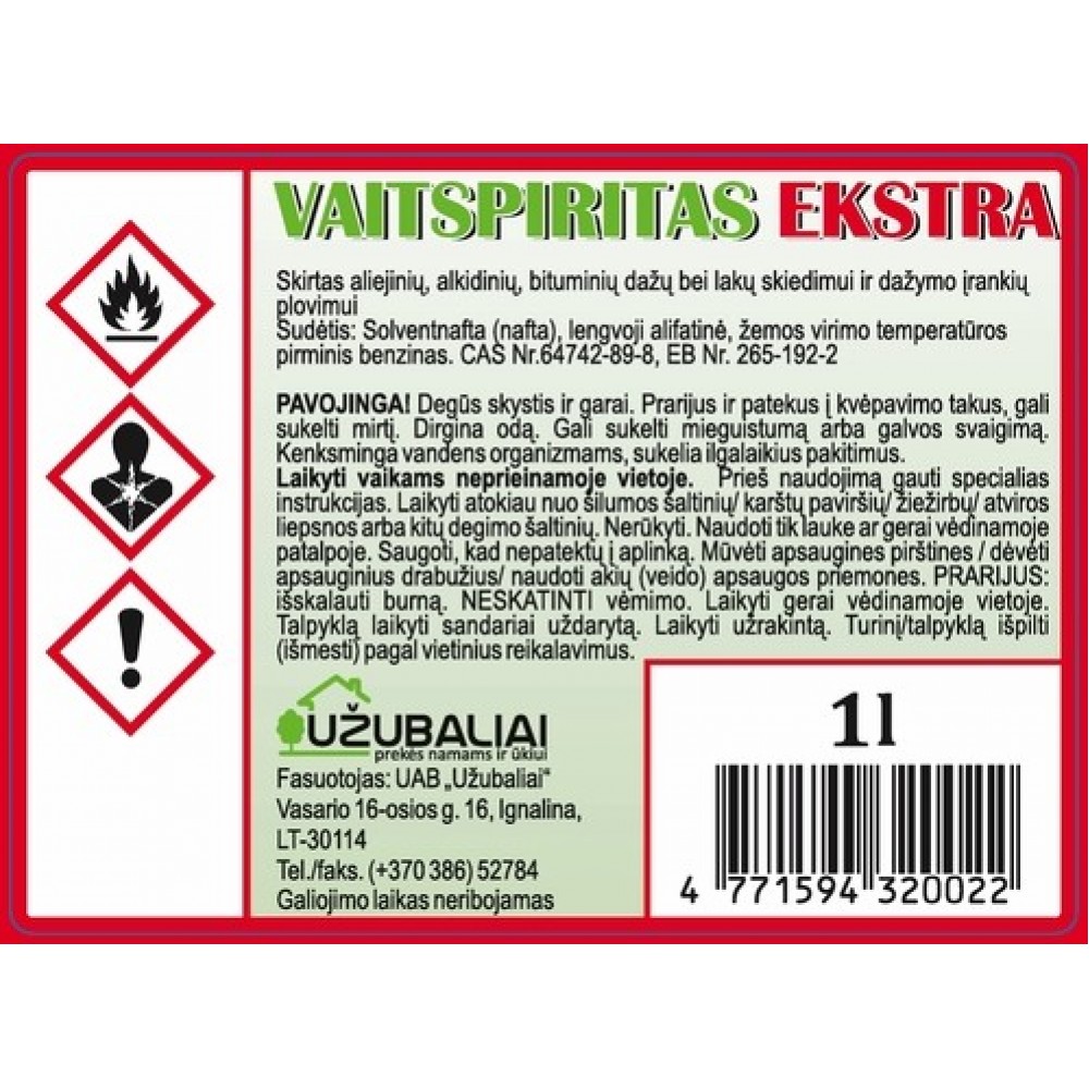 Vaitspiritas 1 l
