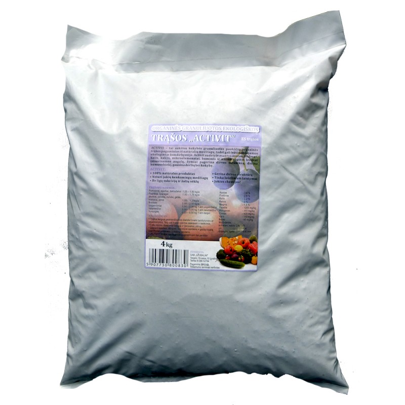 Organinės granuliuotos ekologiškos trąšos 4 kg