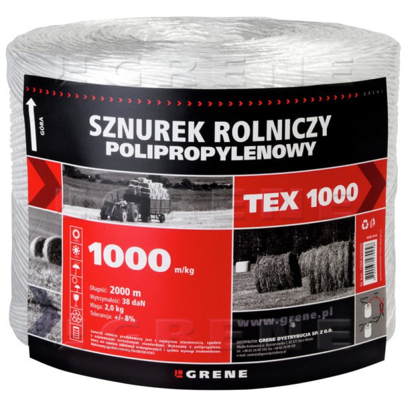 Polipropileninis špagatas "TEX 1000" 2kg
