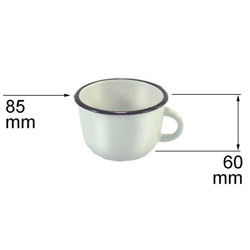 Puodelis emaliuotas 0,25 l