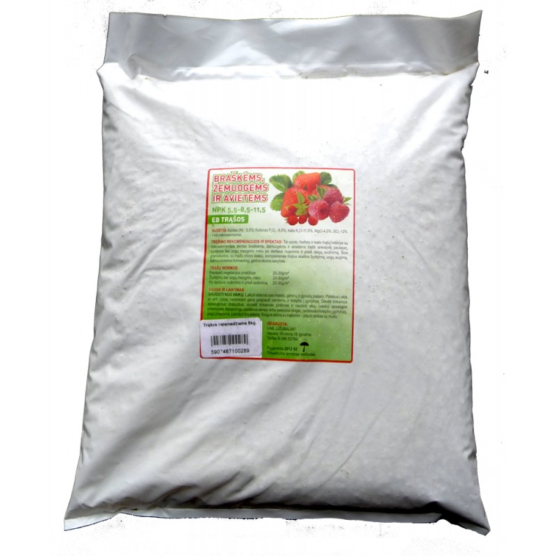 Trąšos braškėms, avietėms, žemuogėms 5 kg