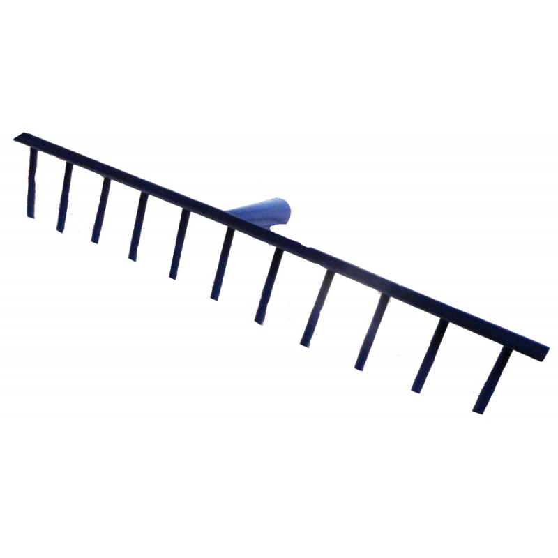 Grėblys apvaliais dantimis, 37 cm, 11 dantų (metalinis) be koto