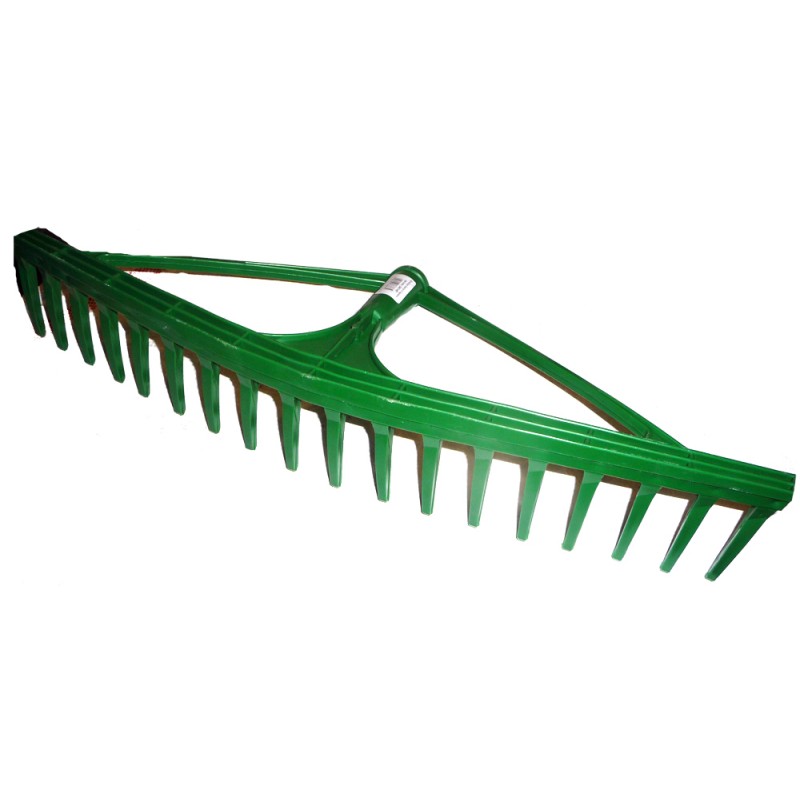 Grėblys šienui ir lapams 18 dantų, 63 cm (plastikinis) be koto
