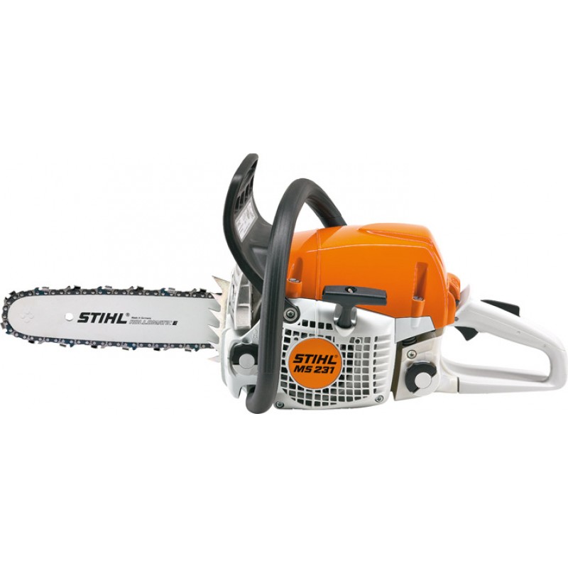 Pjūklas benzininis MS 231, pjovimo juostos ilgis 14"/35cm, 2.0 kW -  universalus ilgai išliekantis aštrus grandininis pjūklas