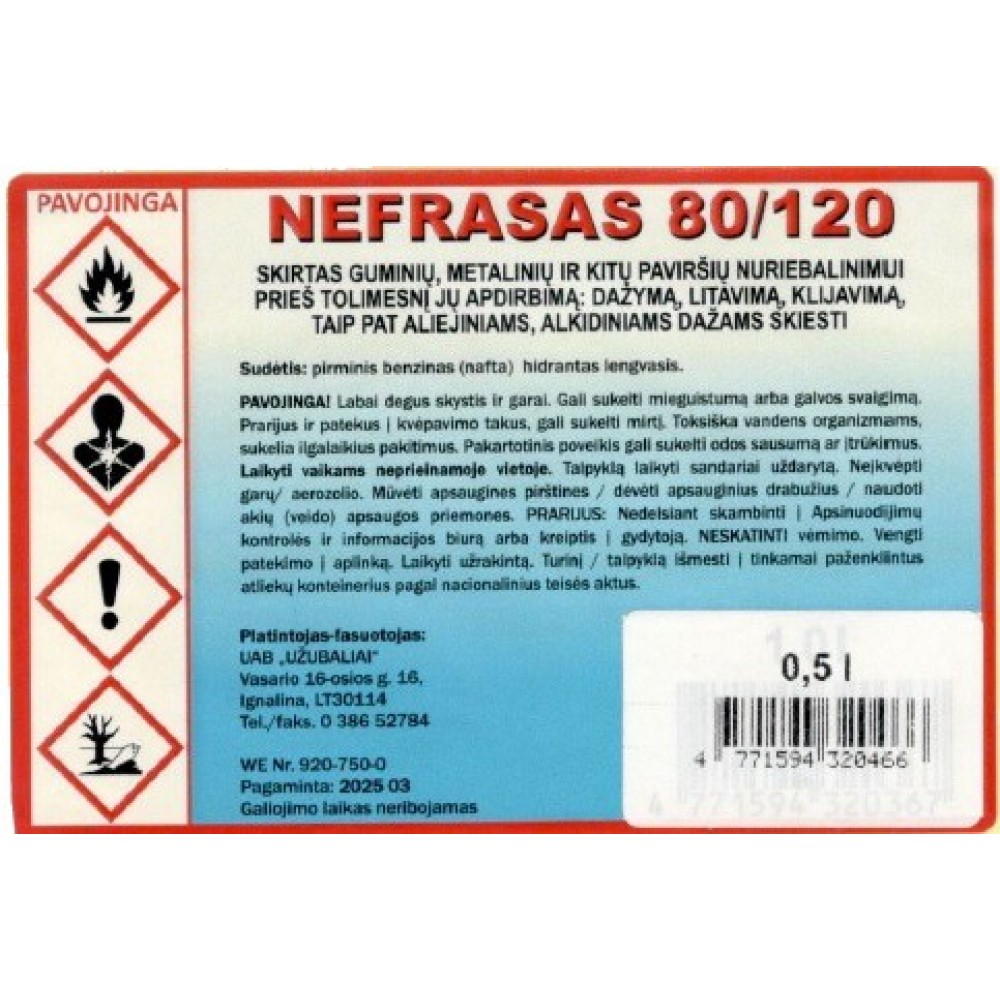 Nefrasas 80/120 0,5 l