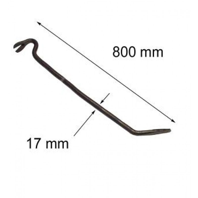 Viniatraukis Ø17 mm, L 800 mm